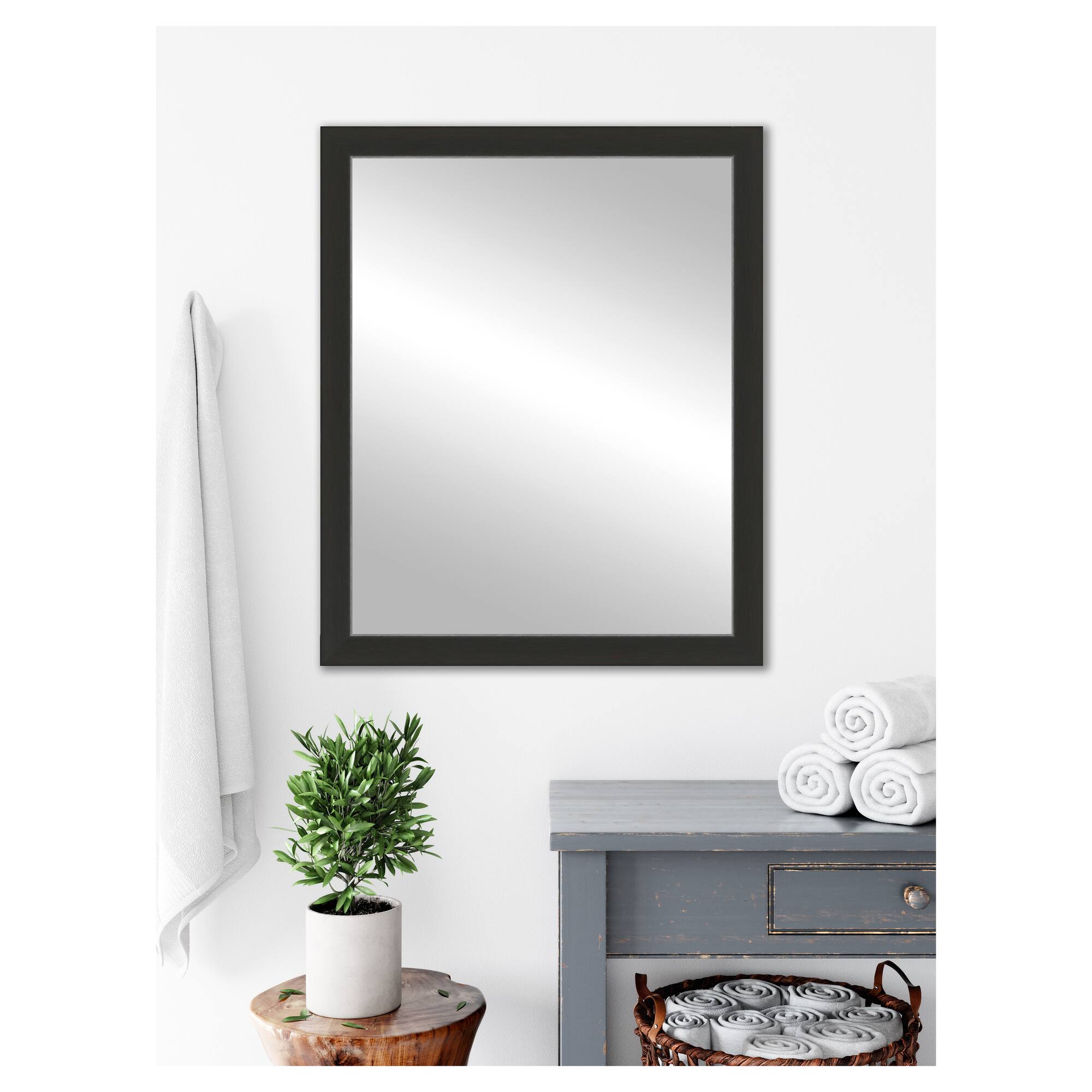 Timeless Frames® Port Espresso & Silver 24" x 30" Framed Mirror